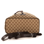 Backpack Bucket back Beige Monogrammed Canvas