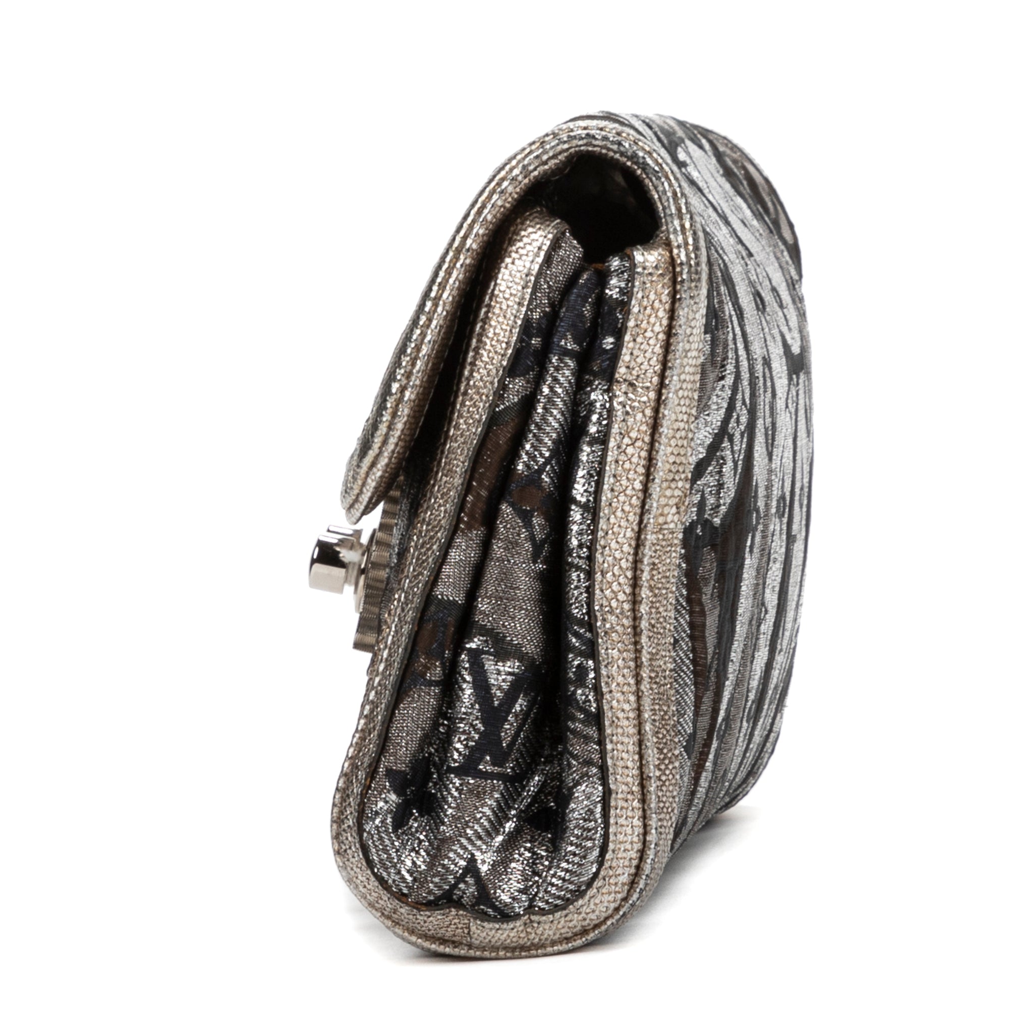 Clutch Ltd. Ed. Brocade Thalie Black Quilted Canvas
