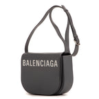 Sac Bandoulière Ville Day Flap Crossbody Cuir de Veau Gris