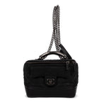 Handbag Vanity case Round Black Caviar Leather