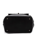 Handbag Vanity case Round Black Caviar Leather