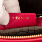 Handbag Large Lady Dior Zip GM Pink Calfskin Leather