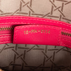Handbag Large Lady Dior Zip GM Pink Calfskin Leather