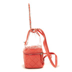 Mochila Ed. Limitada de PVC para Acuario de Piel de Becerro Envejecida Rosa/PVC