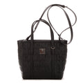 Bolso de mano Mini Tote Lona Revestida Visetos Negra