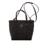 Bolso de mano Mini Tote Lona Revestida Visetos Negra