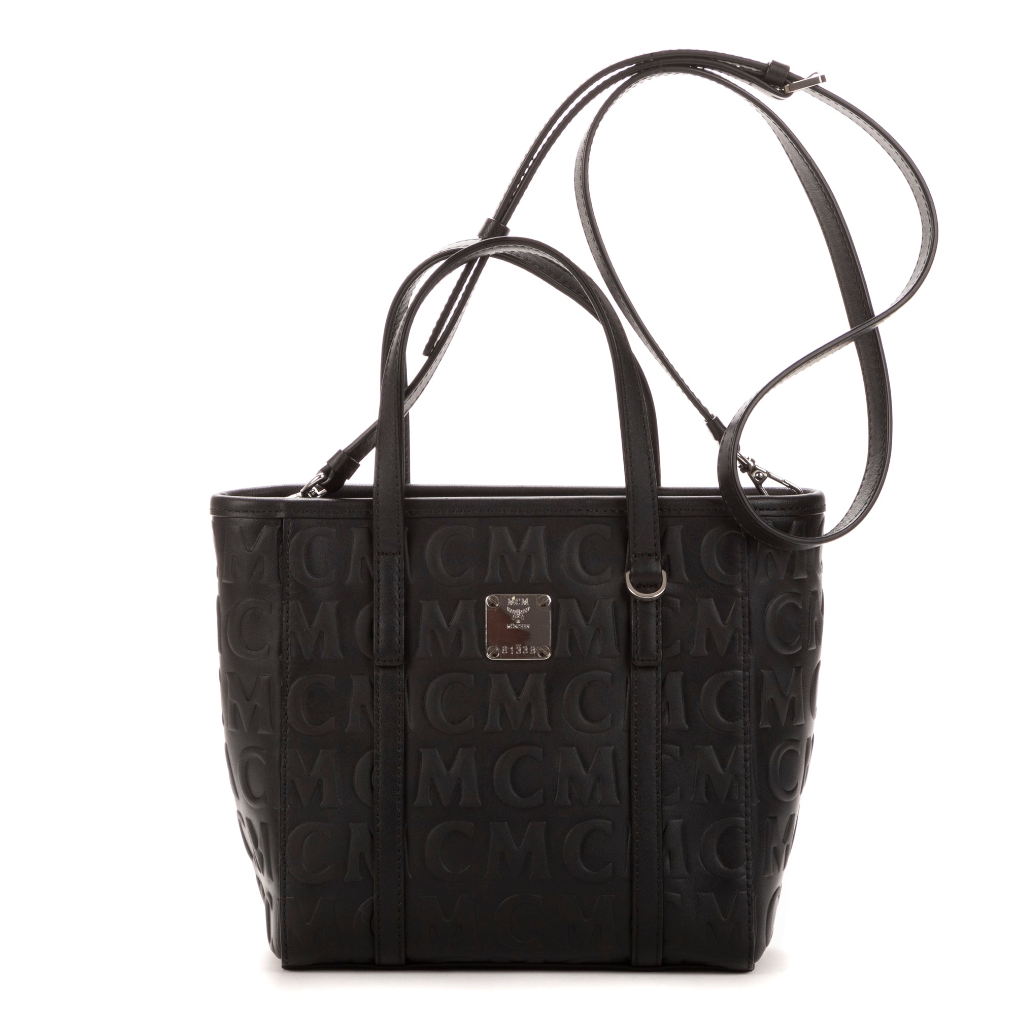 Handbag Mini Tote Black Visetos Coated Canvas