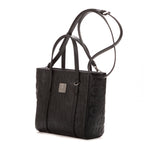 Bolso de mano Mini Tote Lona Revestida Visetos Negra
