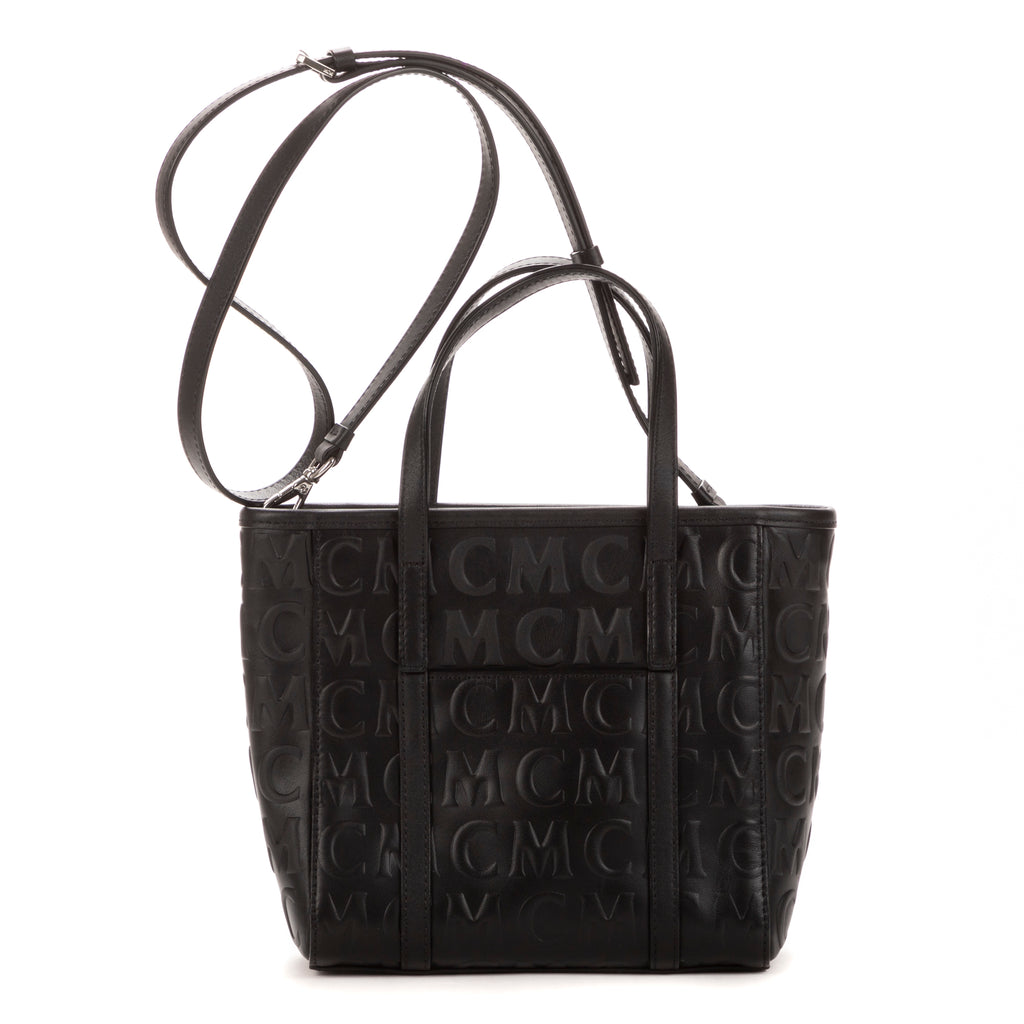 Bolso de mano Mini Tote Lona Revestida Visetos Negra