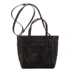 Bolso de mano Mini Tote Lona Revestida Visetos Negra