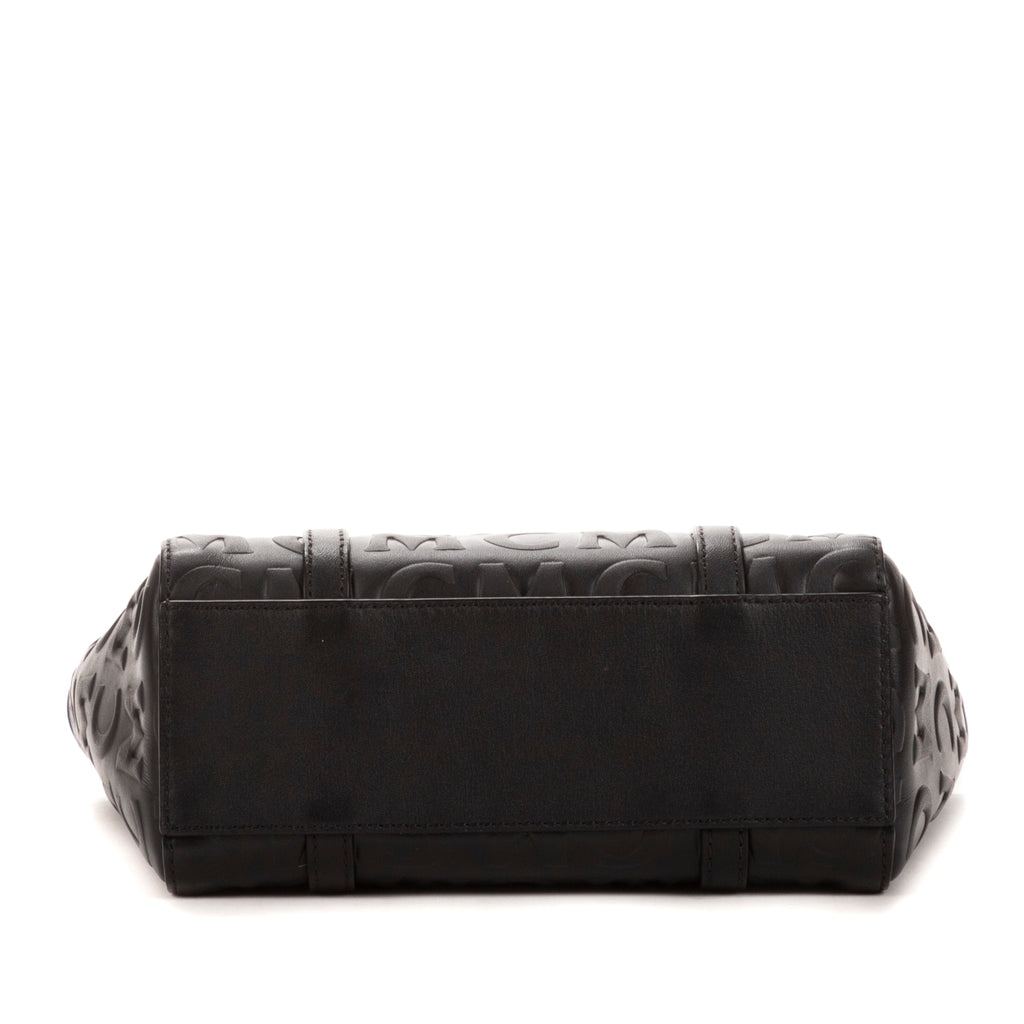 Bolso de mano Mini Tote Lona Revestida Visetos Negra