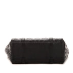 Bolso de mano Mini Tote Lona Revestida Visetos Negra