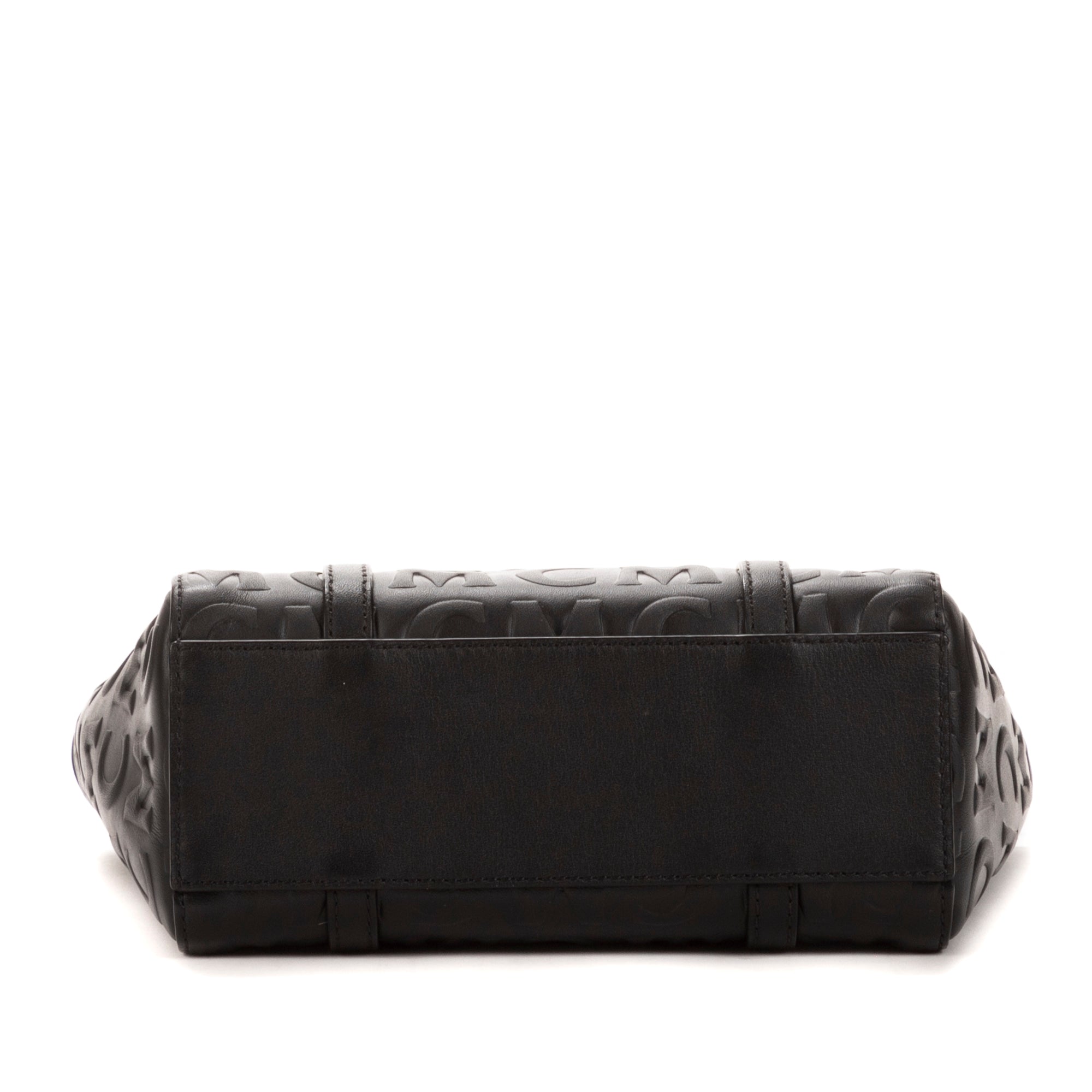 Bolso de mano Mini Tote Lona Revestida Visetos Negra