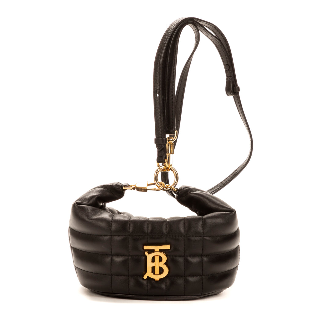 Bolso de Hombro Lola de Piel de Becerro Negra