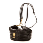 Bolso de Hombro Lola de Piel de Becerro Negra