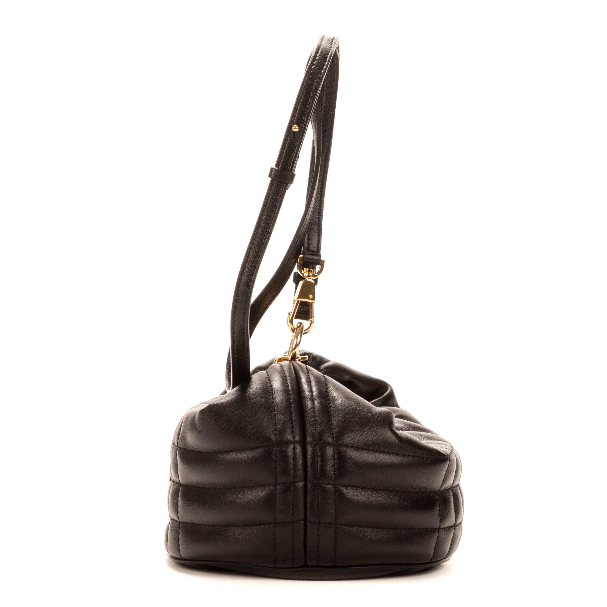 Shoulder Bag Lola Black Calfskin Leather