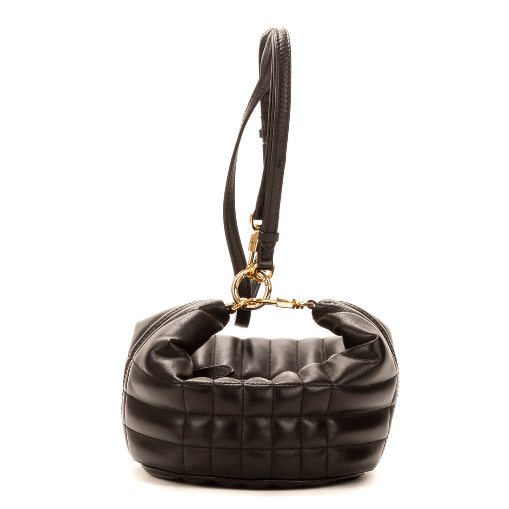 Bolso de Hombro Lola de Piel de Becerro Negra