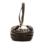 Bolso de Hombro Lola de Piel de Becerro Negra
