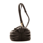 Bolso de Hombro Lola de Piel de Becerro Negra