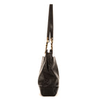 Shoulder Bag Triple Coco Tote Black Caviar Leather