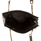 Shoulder Bag Triple Coco Tote Black Caviar Leather