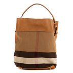 Bolso de Hombro Mochila Cuadros Marrones