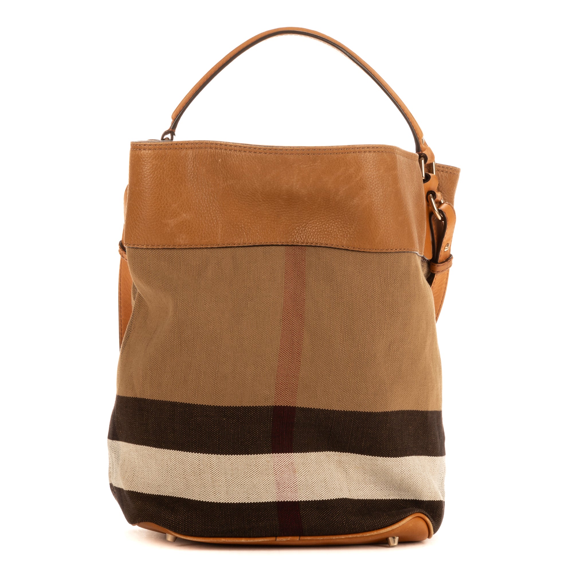 Shoulder Bag Rucksack Brown Check