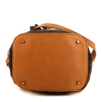 Bolso de Hombro Mochila Cuadros Marrones