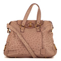 Sac bandoulière Sac Rive Gauch en cuir Rose Ostriche