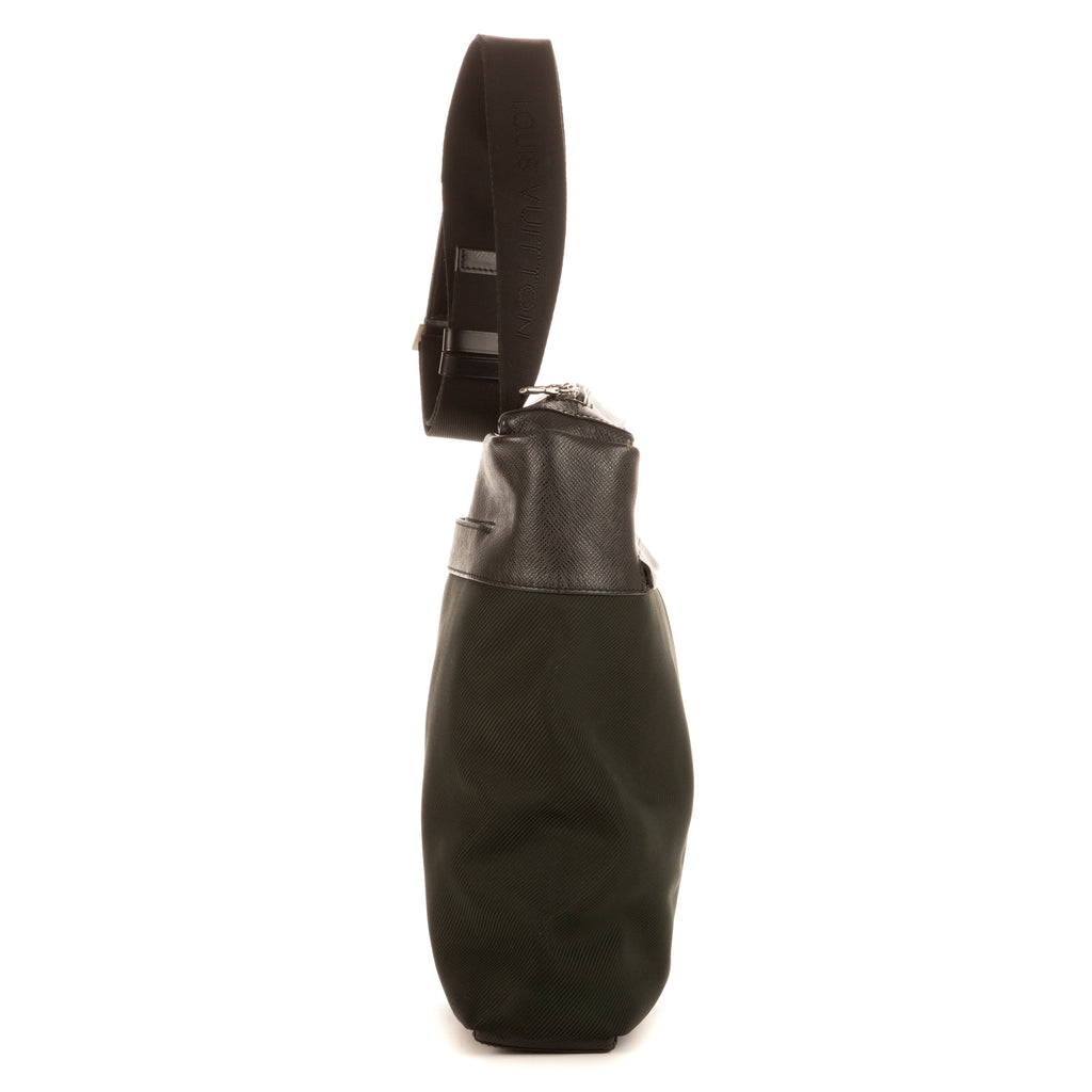 Sac Bandoulière Sayan Cuir Taïga Vert