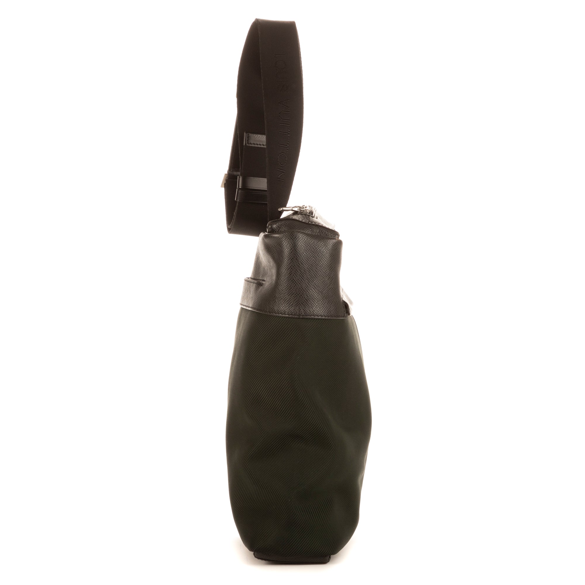 Sac Bandoulière Sayan Cuir Taïga Vert