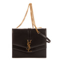 Sac Bandoulière Sulpice Cuir de veau noir