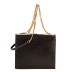 Sac Bandoulière Sulpice Cuir de veau noir