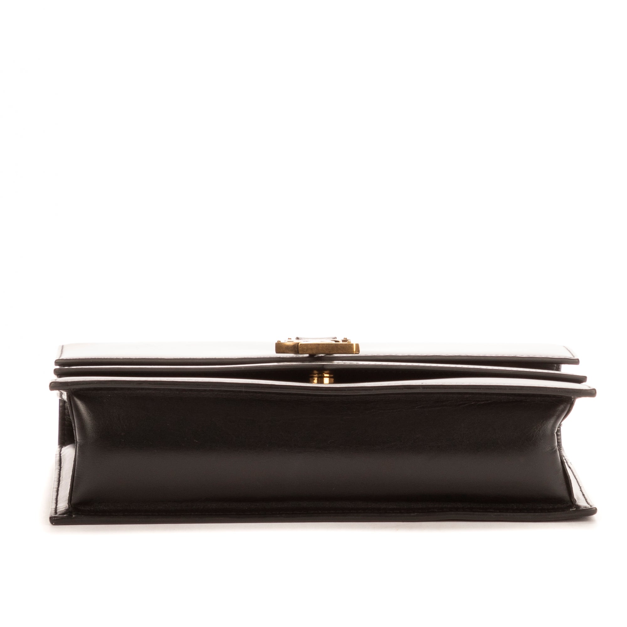 Sac Bandoulière Sulpice Cuir de veau noir