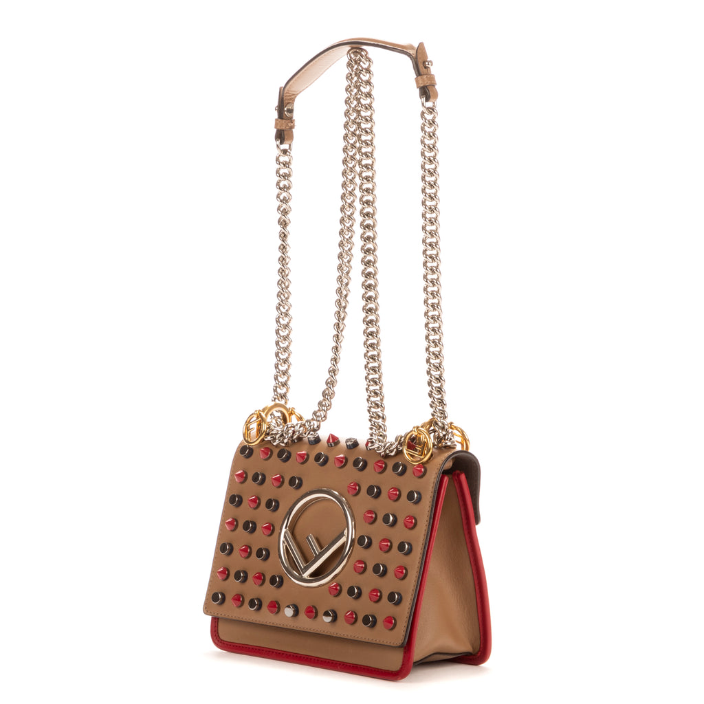 Sac Bandoulière Kan I en Cuir de Veau Beige