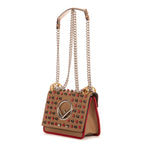 Sac Bandoulière Kan I en Cuir de Veau Beige