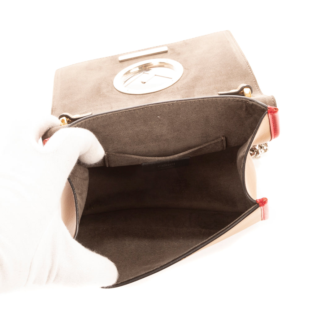 Sac Bandoulière Kan I en Cuir de Veau Beige