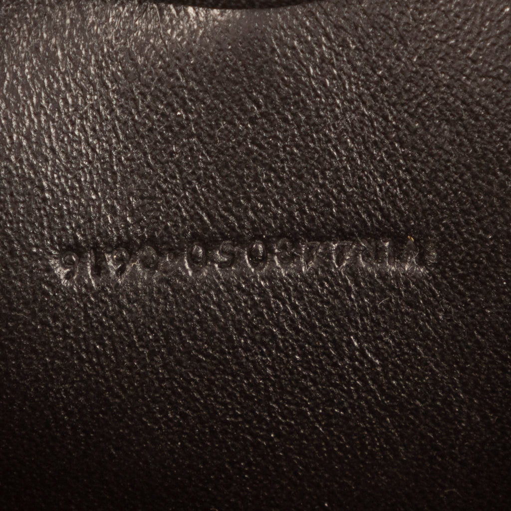 Shoulder Bag Heart Mini Gold Metalic calfskin leather