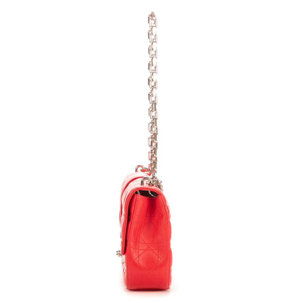 Bolso de hombro Miss Dior de piel Cannage rosa