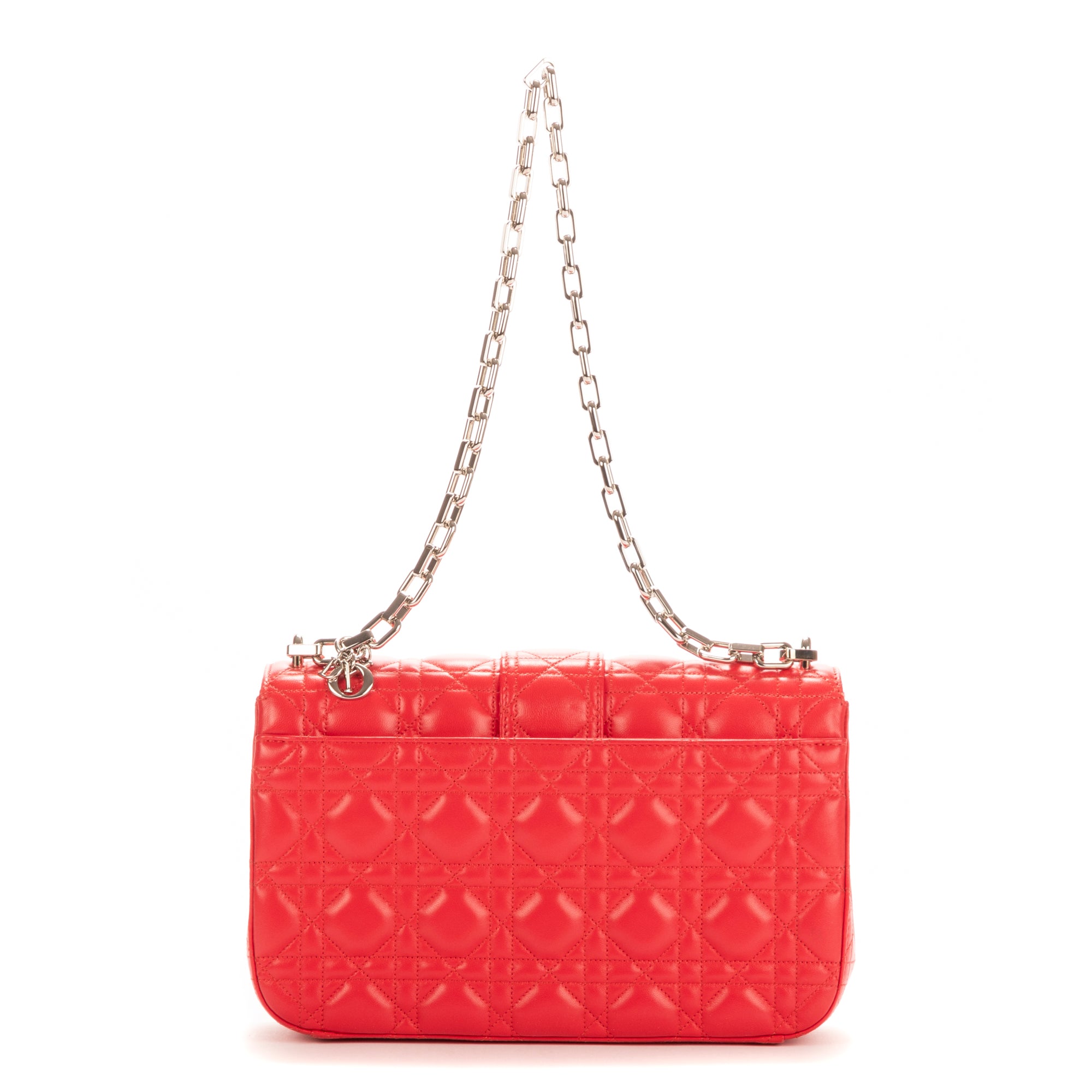 Bolso de hombro Miss Dior de piel Cannage rosa