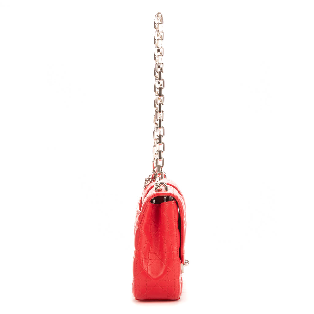 Bolso de hombro Miss Dior de piel Cannage rosa