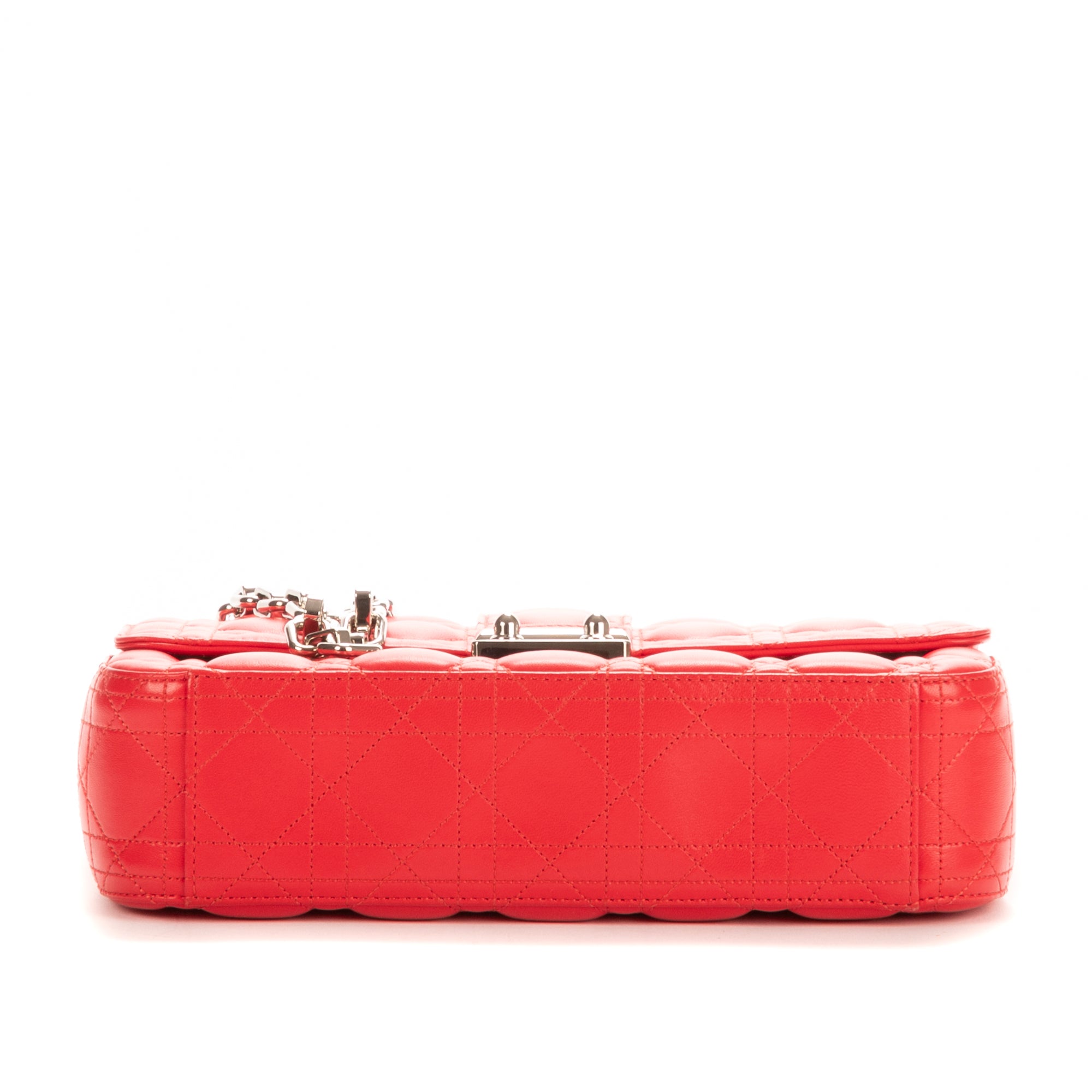 Bolso de hombro Miss Dior de piel Cannage rosa