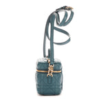 Bolso de mano Micro Lady Dior Vanity Case piel Ocean Cannage