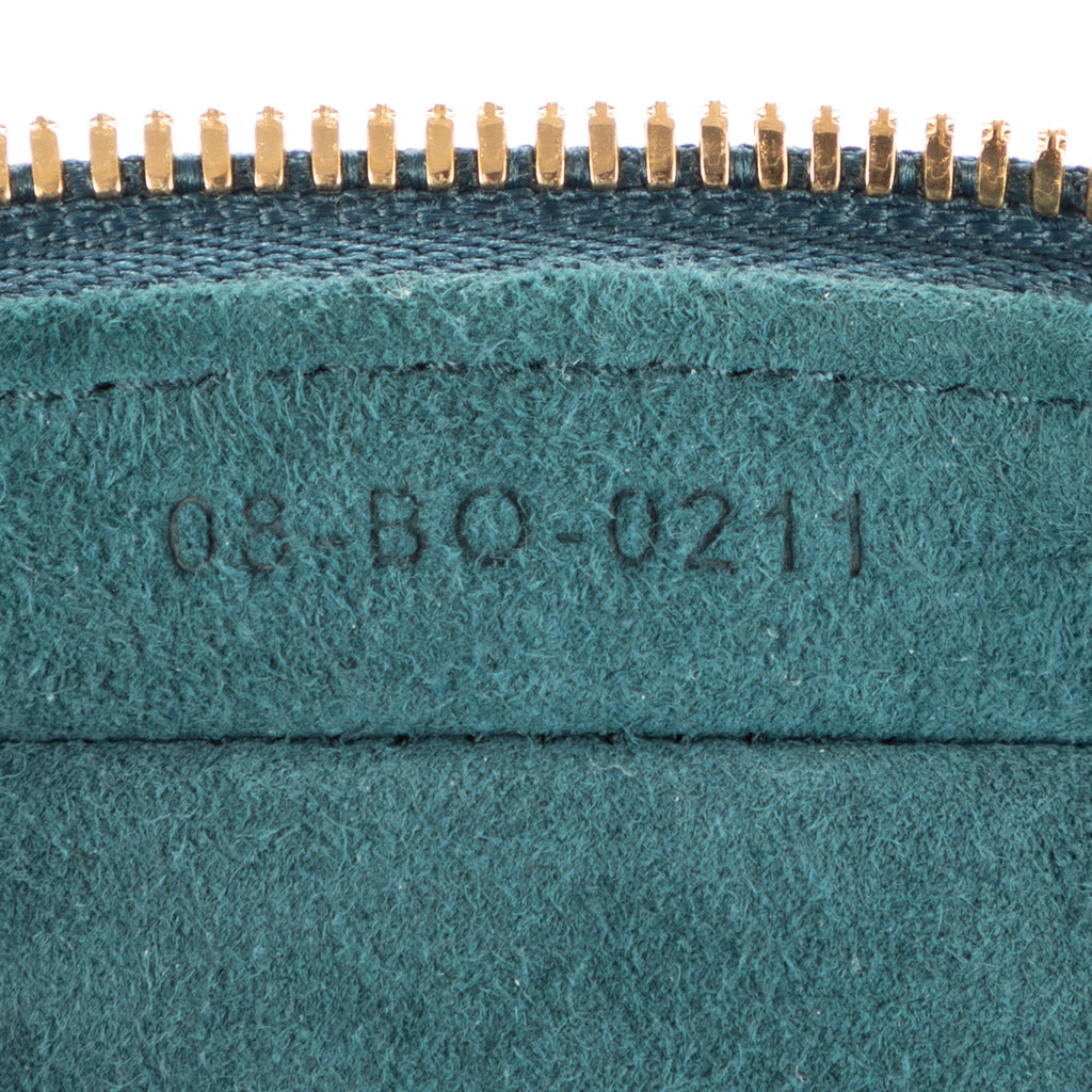 Bolso de mano Micro Lady Dior Vanity Case piel Ocean Cannage