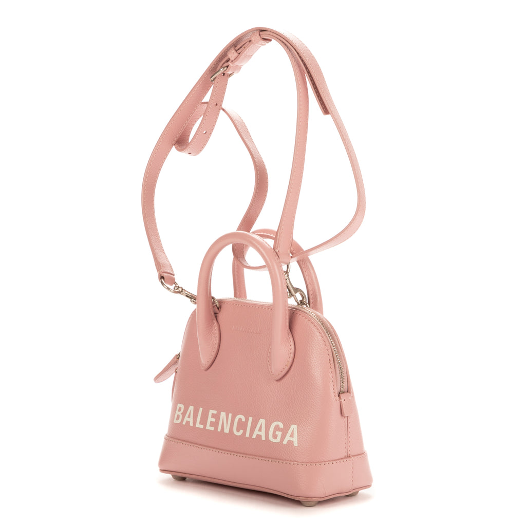 Sac à main XXS Ville Cuir de veau rose
