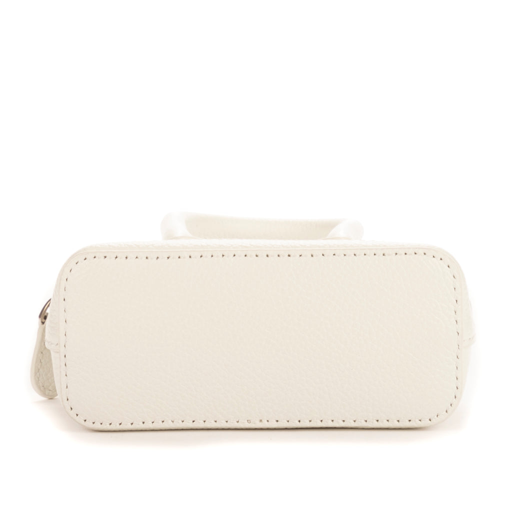 Handbag Mini Ville Top Handle Crossbody White Calfskin leather