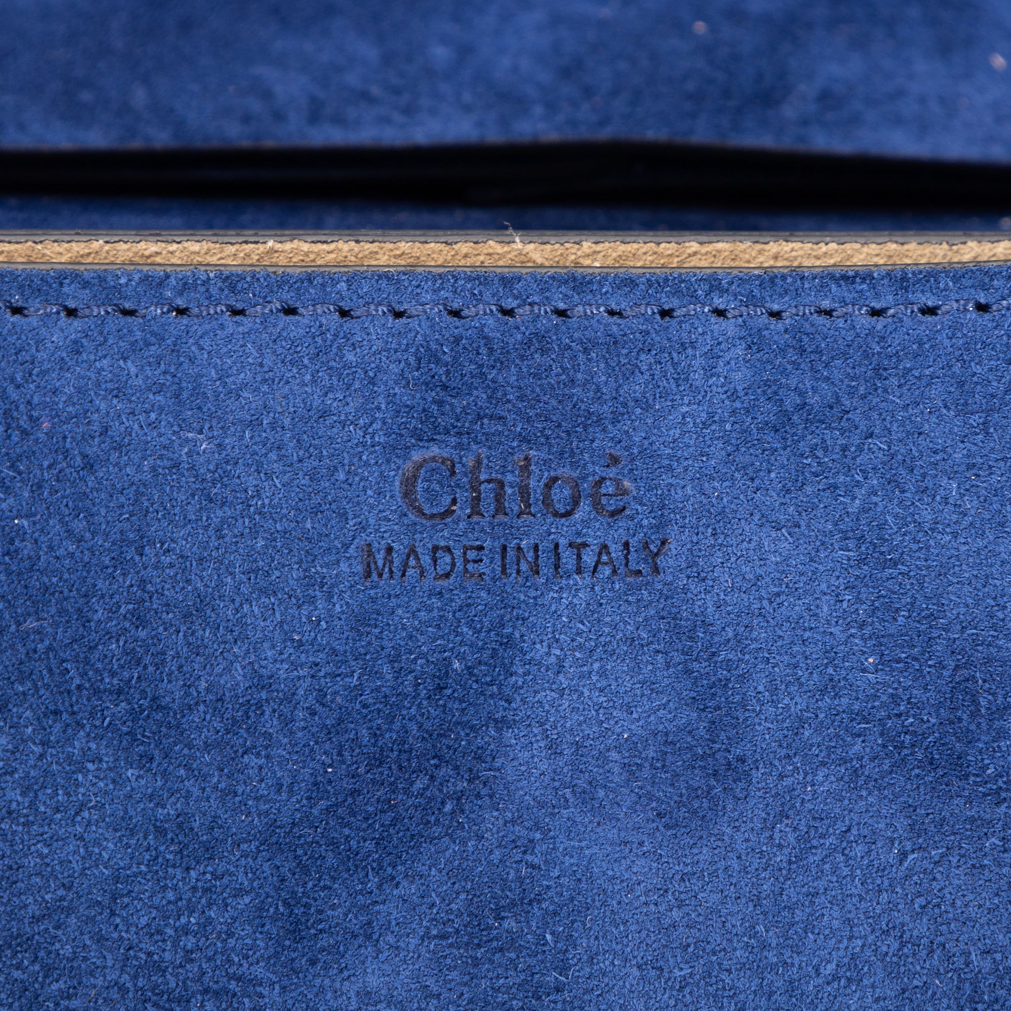 Shoulder Bag Drew Blue Calfskin/ Suede leather