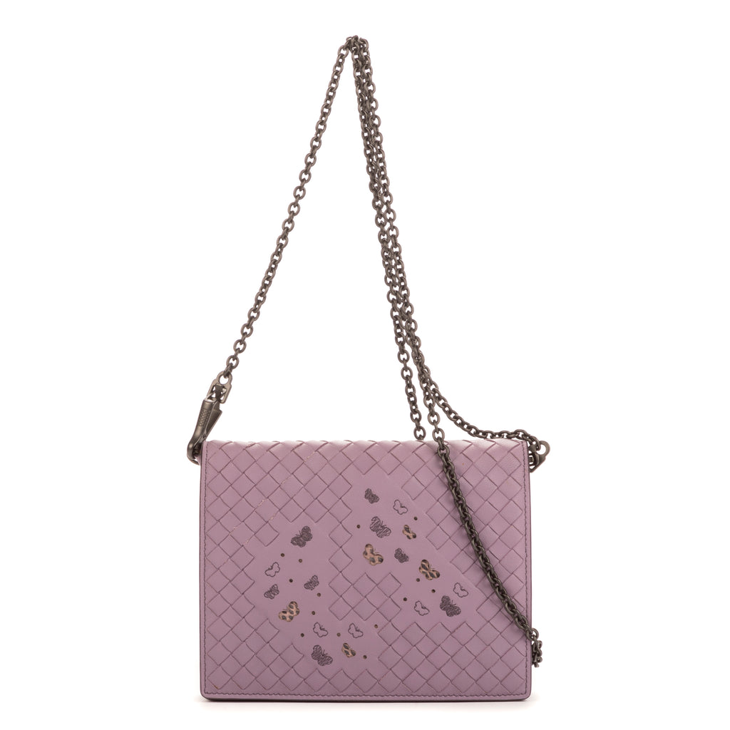 Bandolera Ed. Ltda. Ayers Butterfly WOC Piel intrecciato lila