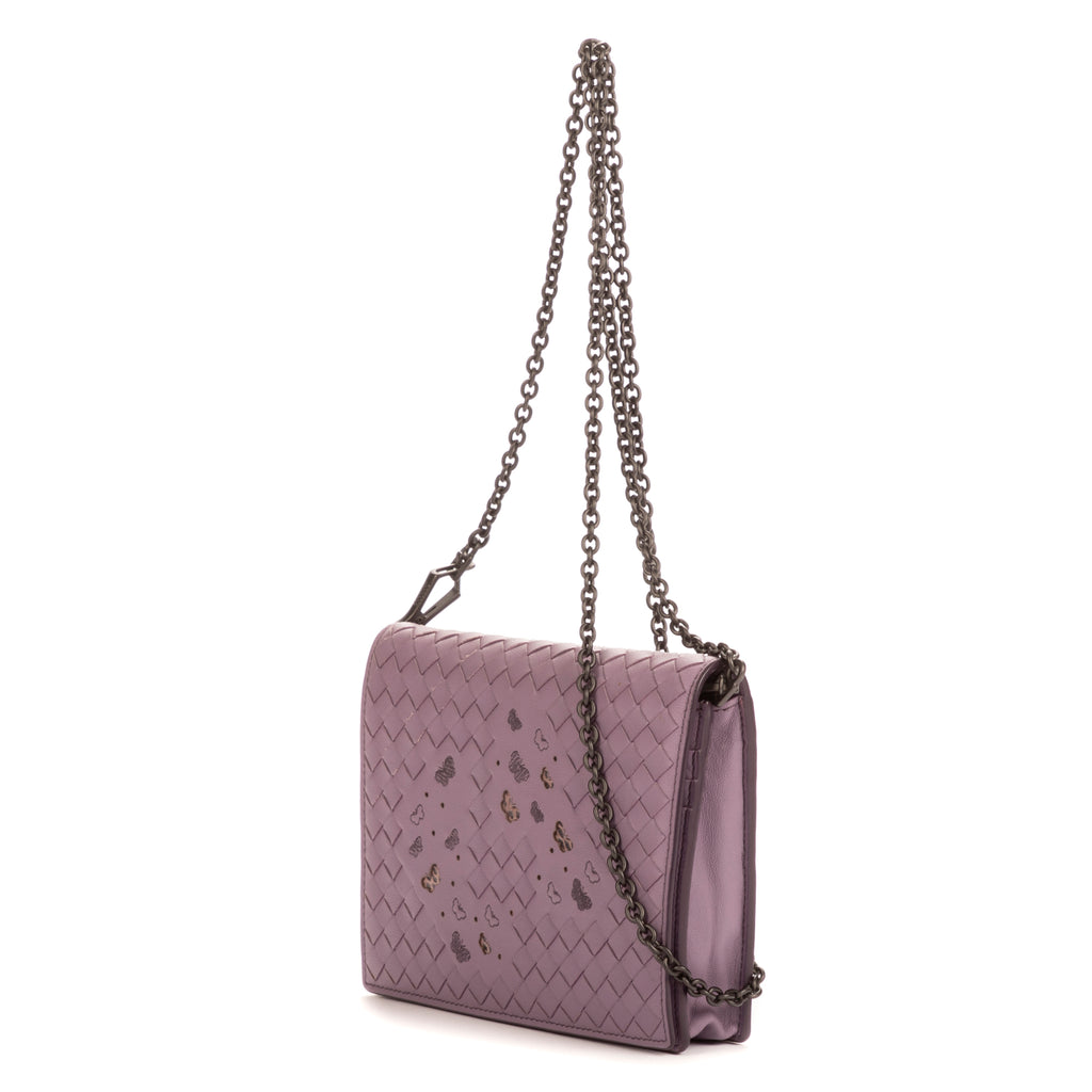 Bandolera Ed. Ltda. Ayers Butterfly WOC Piel intrecciato lila