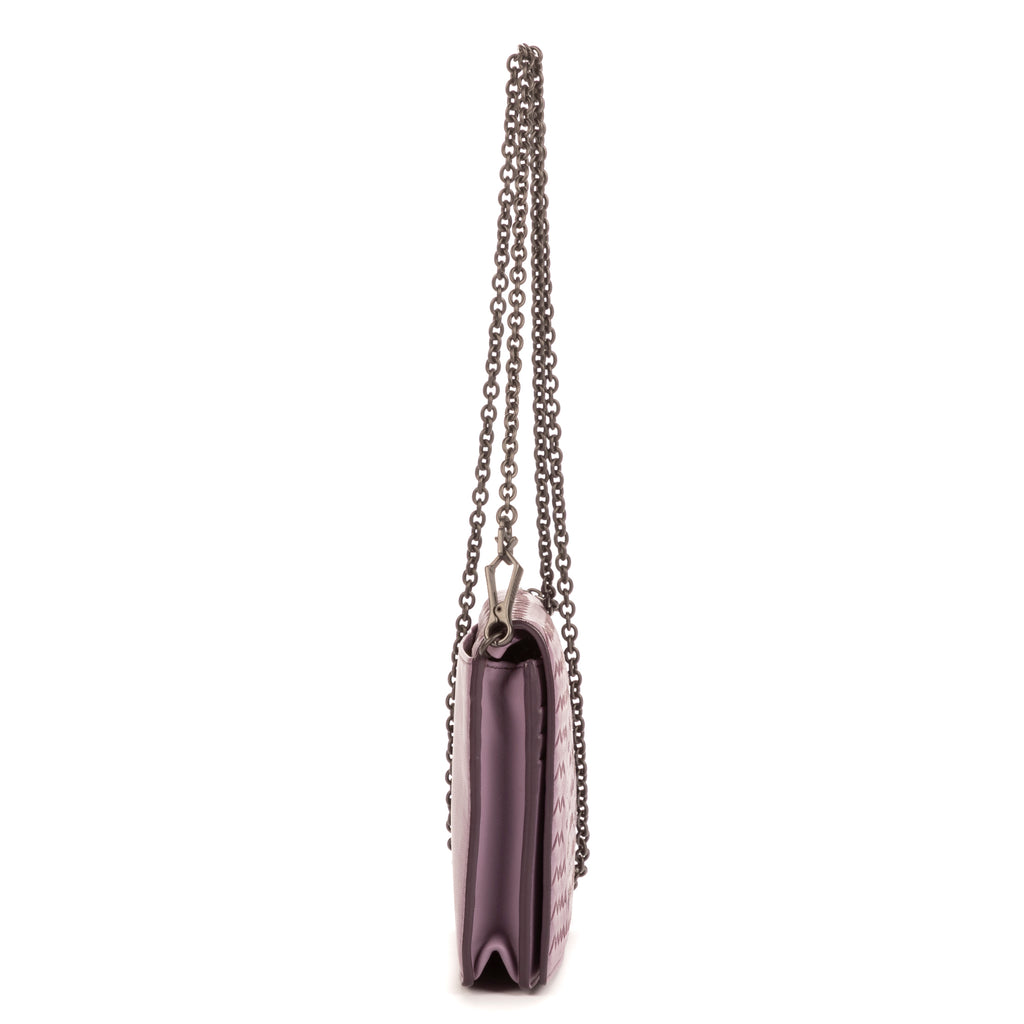 Bandolera Ed. Ltda. Ayers Butterfly WOC Piel intrecciato lila